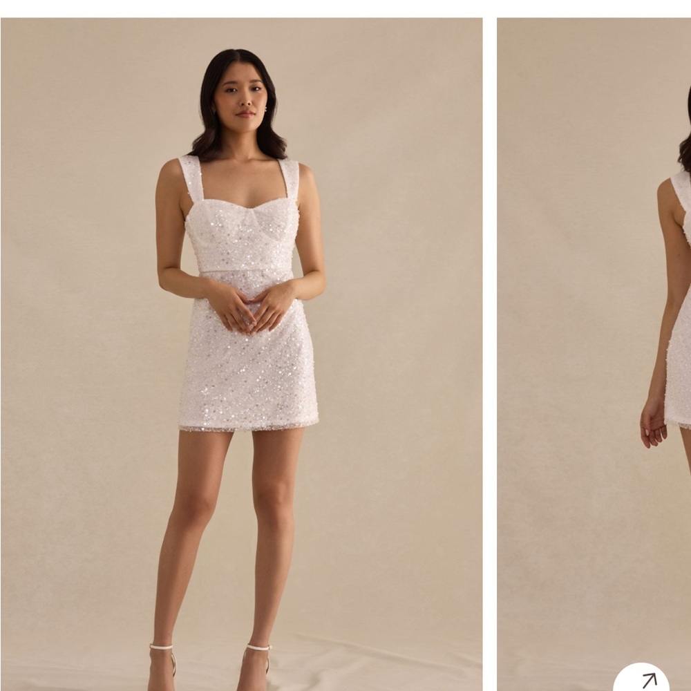 Birdy Grey White Sequin Dress